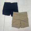 Old Navy Blue Brown 2 Pack Built In Flex Uniform Chino Shorts Youth Boys Size 5