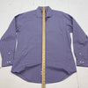 Esquire Mens Purple Plaid Long Sleeve Button Up Size XL