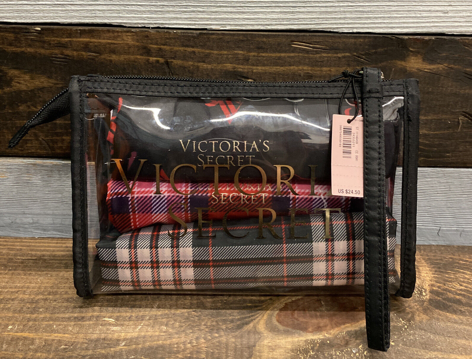 NWT Set Of 3 VICTORIA'S SECRET Travel Drawstring Bags Laundry, Lingerie & Shoes