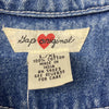 Vintage GAP Original Blue Denim Jean Jacket Youth Girls Size L/XL Floral