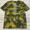 Adidas Yellow Reptile Print Active Short Sleeve T-Shirt Youth Boys Size XL *