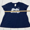 Dallas Cowboys NFL Football Blue Short Sleeve T-Shirt Women Size 2XL NEW