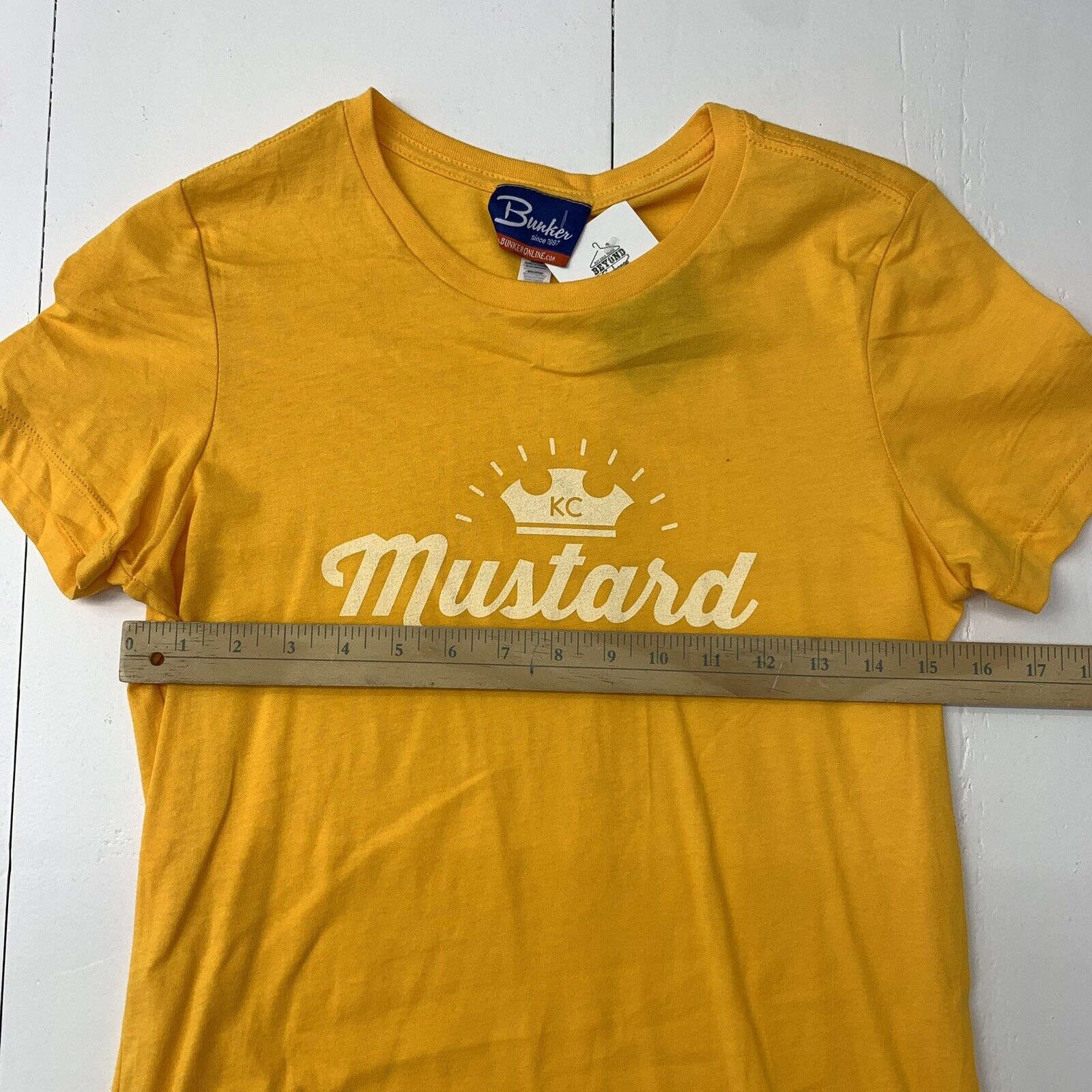 Bunker Womens Yellow Kansas City Royals “Mustard” Short Sleeve size La -  beyond exchange