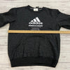 Adidas 3 Stripe For Creators Charcoal Pullover Crew Sweatshirt Men Size M *