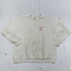 Vintage Jerzees White Sterling College Crew Neck Sweatshirt Mens Size XL