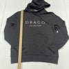 Draco Slides Black Embroidered Hoodie Mens Size Medium New
