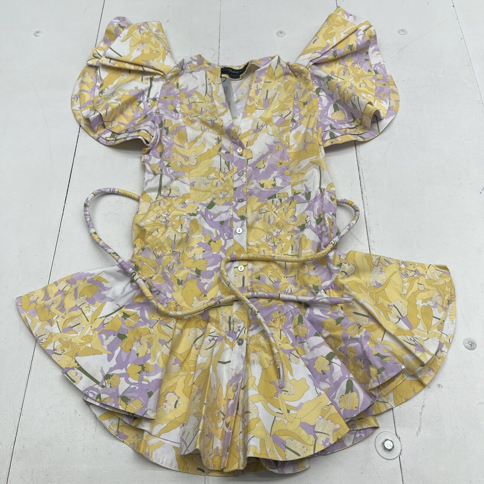 No Pise La Grama Arbolada La Vacanza Print Mini Dress Women’s 4 New $546