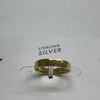 ASOS Design Sterling Silver .925 Gold Plated Ring Size 7 New *