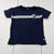 Gap Kids Navy Blue Striped T-Shirt w/ Flower Girls Size M