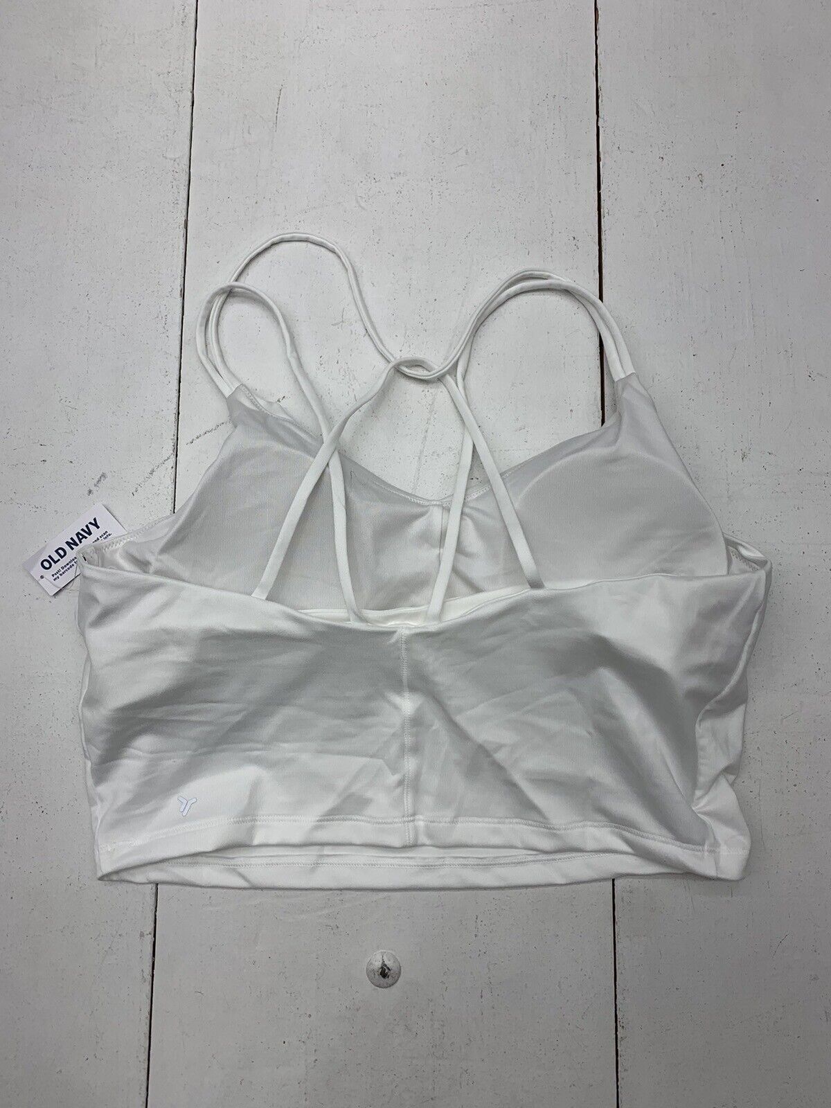 Unbranded Womens White Padded Sports Bra Size Large