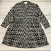 Passion Lilie Gray Black Long Sleeve Button Up Dress Women Size XL NEW Sleeve Cu