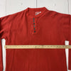Marlboro Mens Vintage Red Long Sleeve 1/4 Button up size Medium