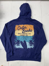 Custom Graphic Blue Outer Banks Fullzip Sweater Adult Size Large