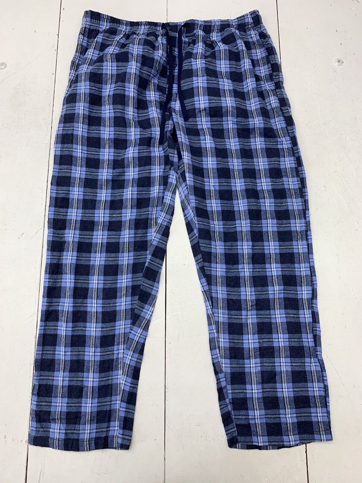 Real Essentials Womens Blue Plaid Pajama Pants Size XL - beyond exchange
