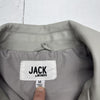 Jack By BB Dakota Grey Faux Leather Moto Jacket Women’s Size Medium