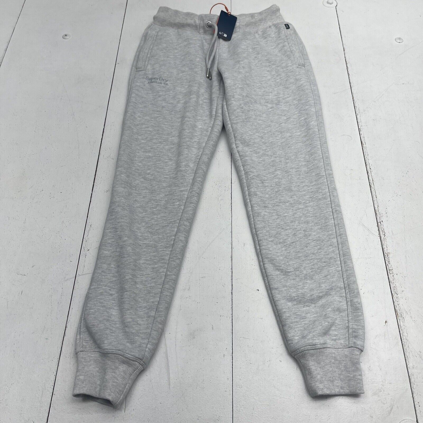 Superdry Grey Essentail Logo Jogger Sweats Women’s Size 6 New Defect