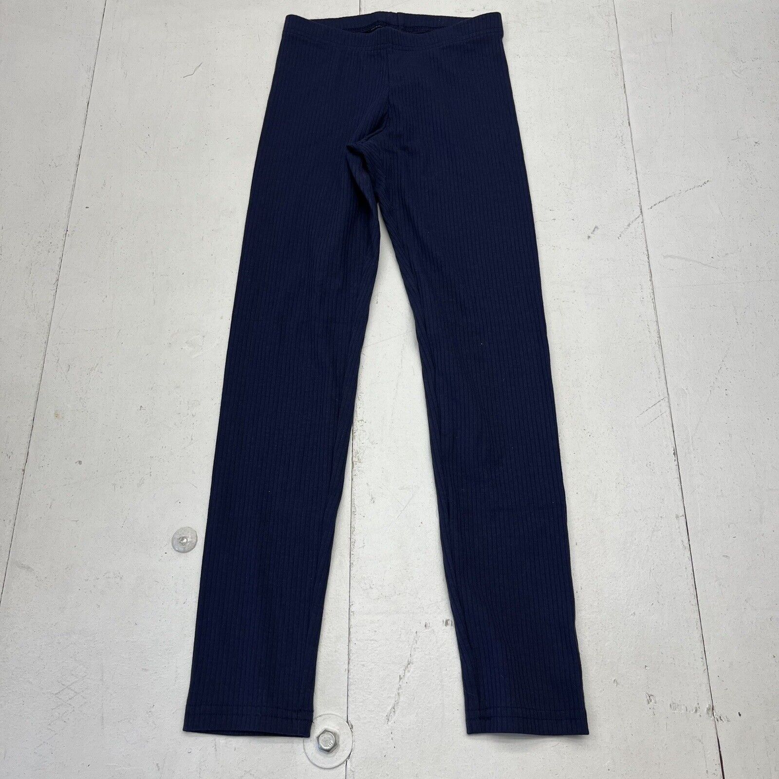 Old Navy Blue Full-Length Rib-Knit Leggings Girls Size Medium NEW - beyond  exchange