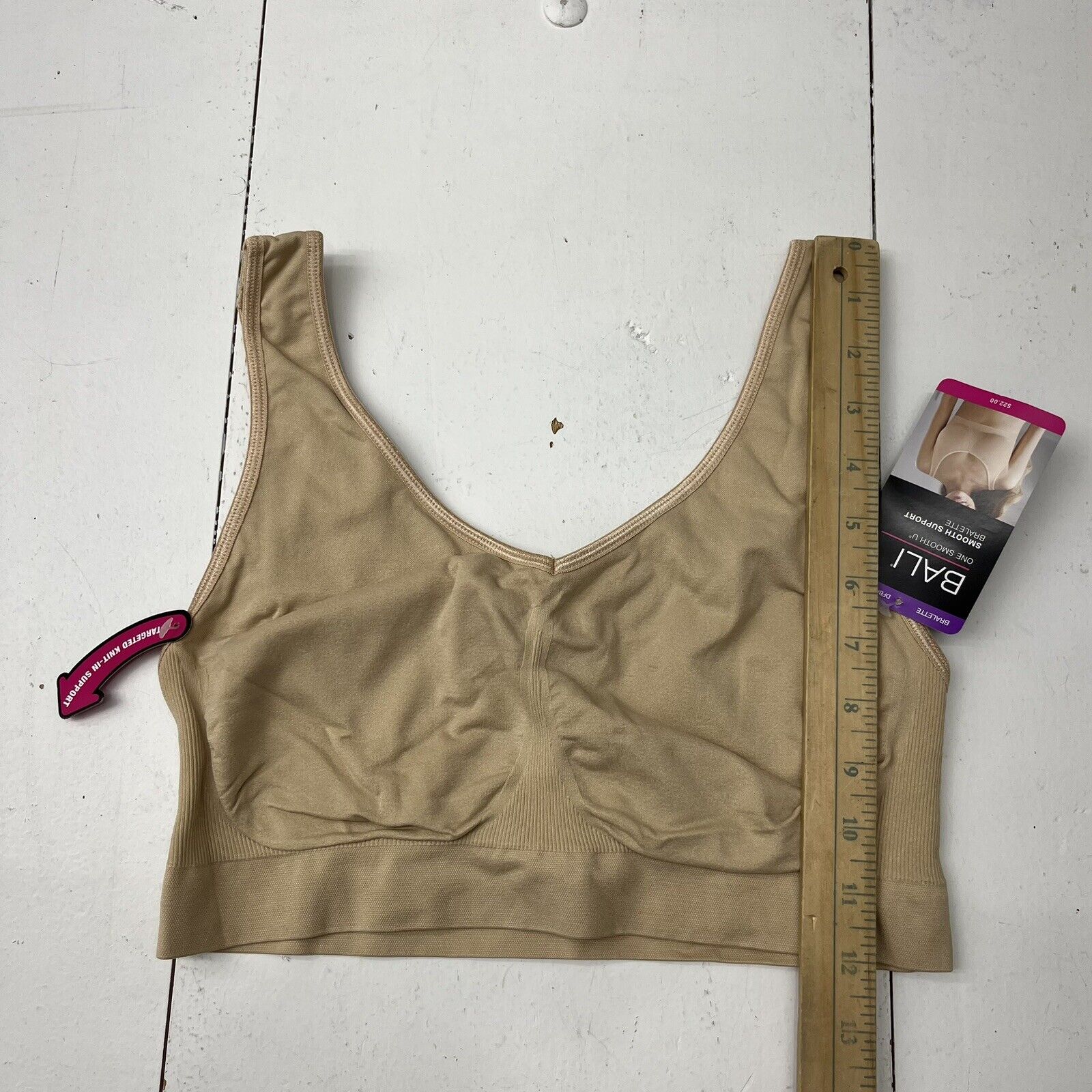 Bali Nude Smooth Support Seamless Bra Women's Size 2 XL NEW