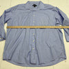 Pronto Uomo Mens Blue/orange Plaid Long Sleeve Button Up Size XXL