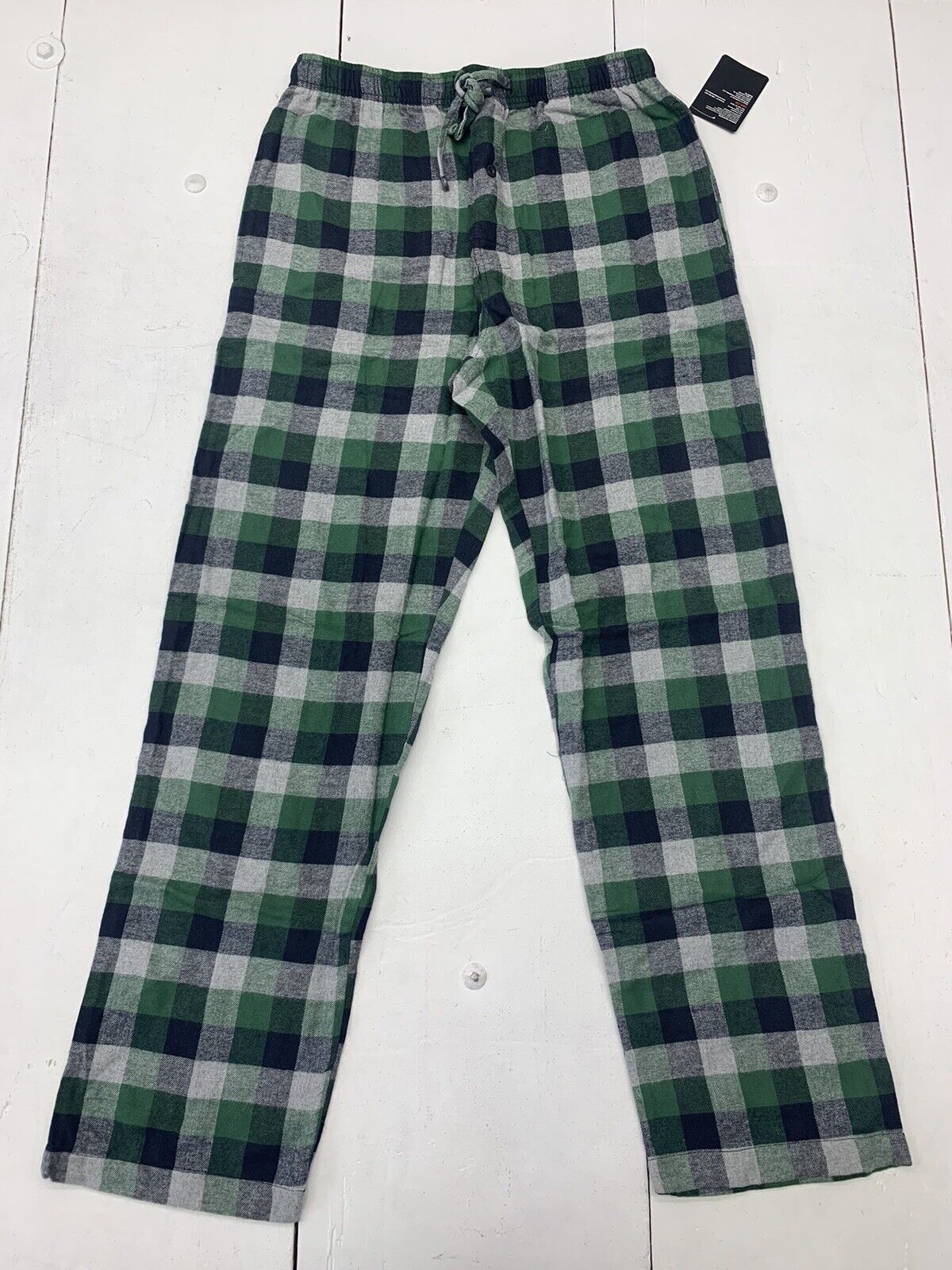 Hanes Mens Flannel Pajamas, 2XL, Green Plaid 