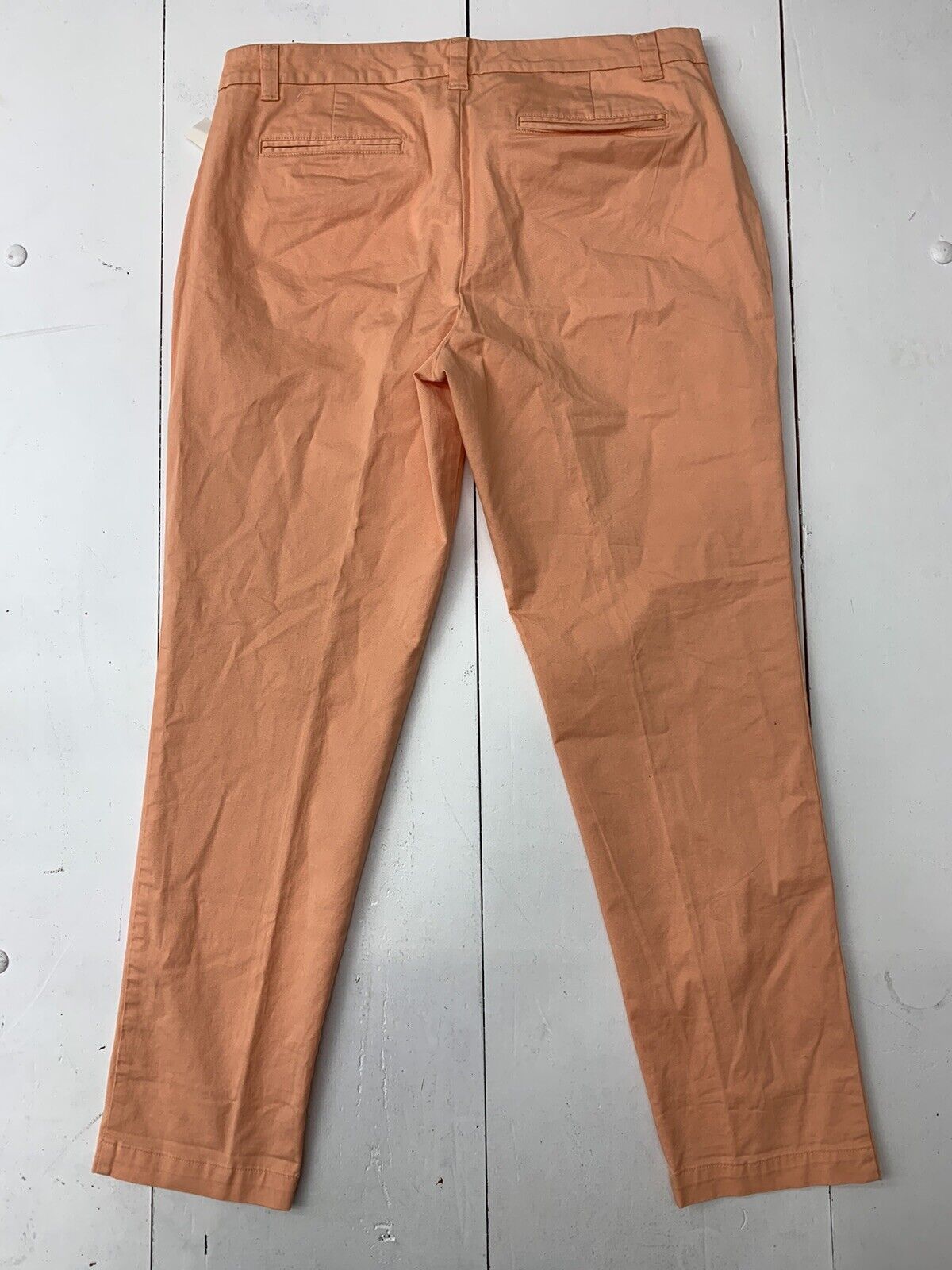 Gap Womens Orange Khakis Broken In Straight Pants Size 14 - beyond
