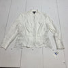 international concepts womens White Lace Full zip Jacket Size XL