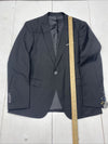 MYS ￼Black 3 Piece Slim Fit Suit One Button Solid Jacket Vest Pants Mens XS