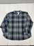 Old Navy Mens Blue Plaid Long Sleeve Button Up Shirt Size 4XL