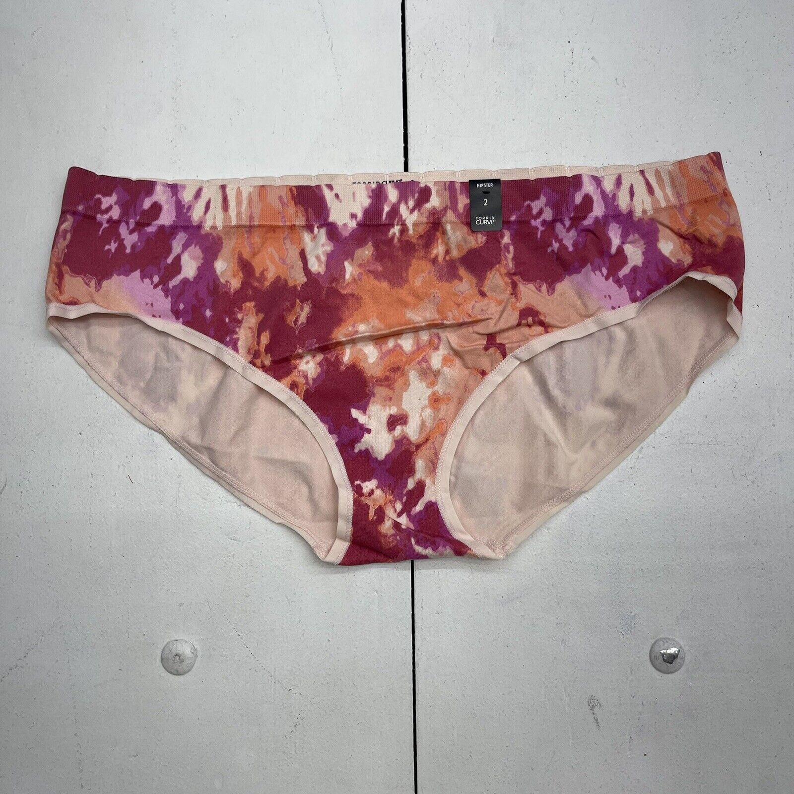 Torrid Curve Hipster Pink Orange Tie Dye Underwear Women’s Size 2 New