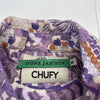 Chufy Gone Jammin Marcia Roots Purple Printed Romper Women’s Size Medium