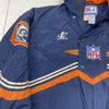 Vintage NFL Pro Line Chicago Bears Blue Puffer Zip Up Coat Mens Size Large