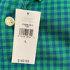 GAP Green Plaid Long Sleeve Button Up Shirt Men Size L Slim Fit NEW Untucked Fit