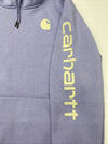 Carhartt Purple Relaxed Fit Midweight Logo Sleeve Hooded Sweatshirt Womens XL