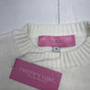 Preppy Girl Palm Beach Sweater White Navy Youth Girls 8 New Defect