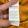Wdirara Yellow Layered Ruffle V-Neck Belted Jumpsuit Women&#39;s Size Large NEW