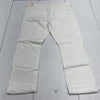 Pilcro White Distressed Slim Boyfriend Crop Jeans Women’s Size 31 New