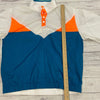 Prince Tennis Retro White Blue Orange Pullover Windbreaker Jacket Men Size L