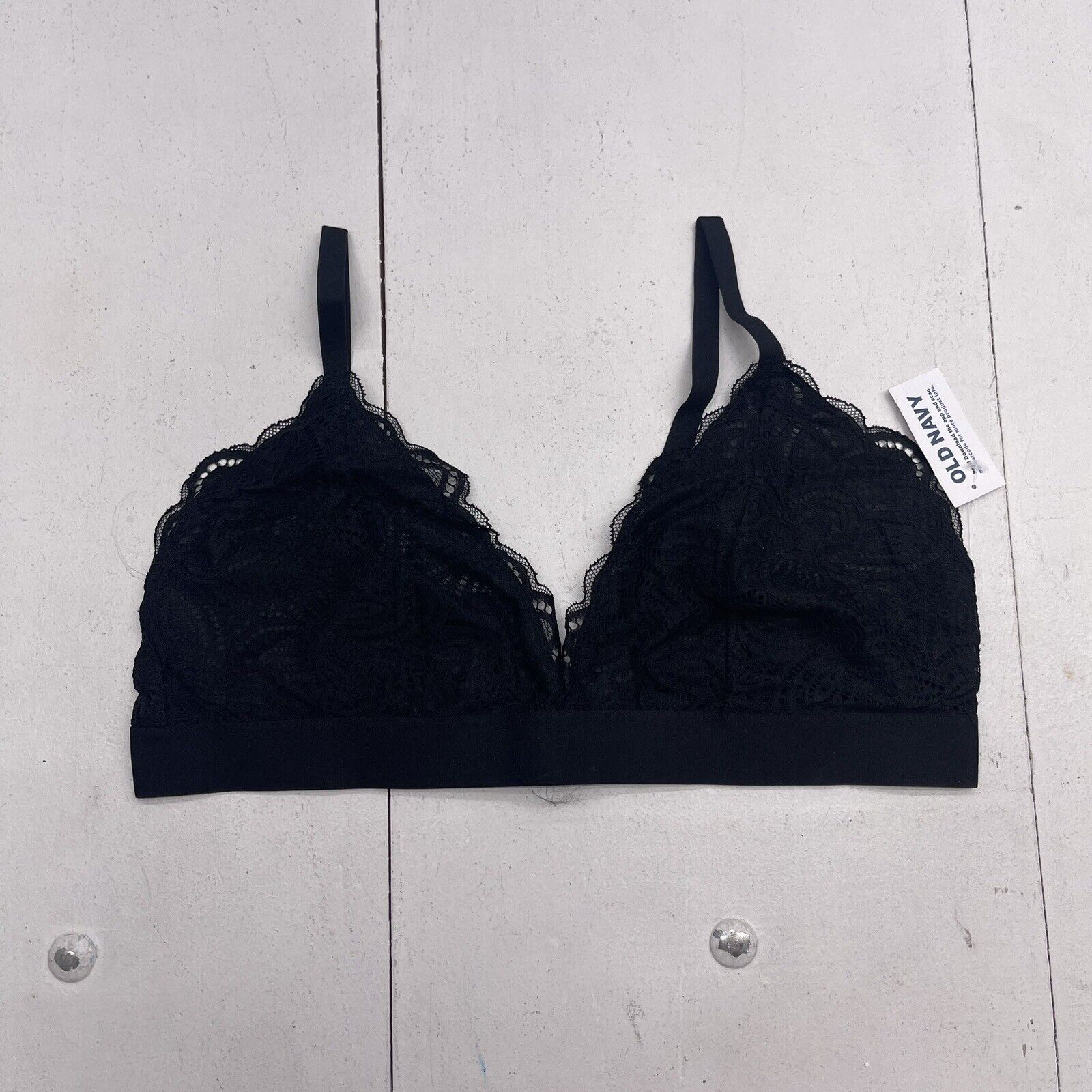 Old Navy Black Lace Bralette Women's Size Large New - beyond exchange