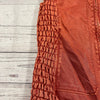Montanaco Faux Leather Burnt Orange Quilted Side Vest Women’s Size Medium New