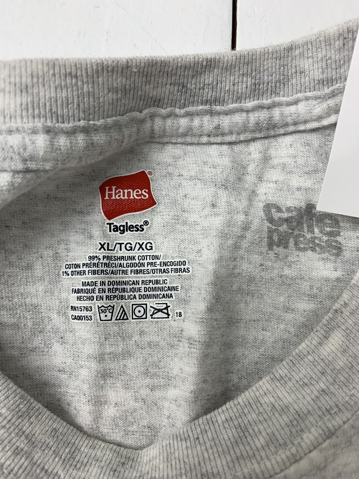 Hanes Mens Vintage Grey Short Sleeve Graphic Shirt Size XL - beyond exchange