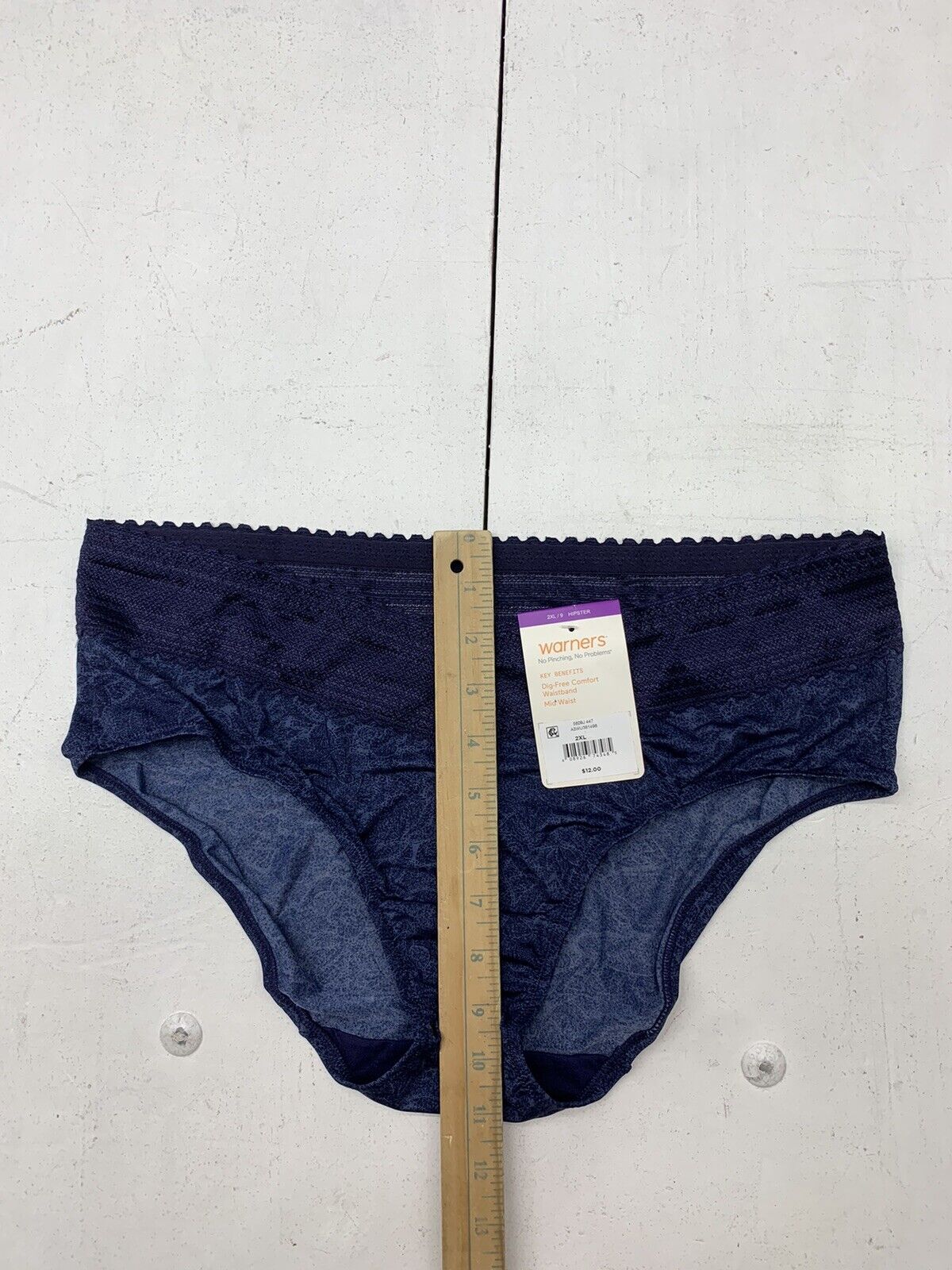 Warners Womens Dark Blue Hipster Panties Size 2XL - beyond exchange