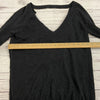 LuLuLemon Black Active Long Sleeve Shirt Open Back Shoulder Women Size 6