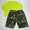 Spyder Green 2 Piece Swim Shirt &amp; Short Set Youth Boys Size XL New