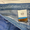 Vineyard Vines Blue Denim Skinny Jeans Ankle Fray Women Size 14 NEW