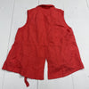 Torrid Linen Blend Red Drape Open Front Utility Vest Women’s Size 0