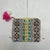 Lovestitch Womens Yellow Blue multicolor beaded pouch