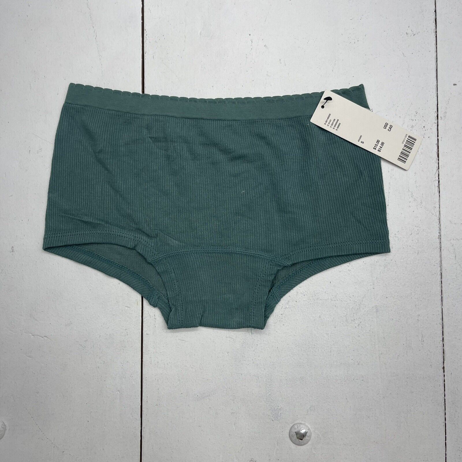 Out From Under Green Seamless Boyshort Underwear Women's Size