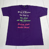 Vintage Purple When The World Was Young &amp; Restless T Shirt Adults XL