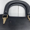 Unbranded Black Faux Leather Triple Compartment Shoulder Crossbody Purse