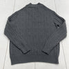 Izod Grey Cable Knit 1/2 Zip Sweater Mens Size 2XL